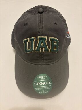 Legacy UAB Blazers Dark Gray Relaxed Twill Fitted Cap Hat Size S